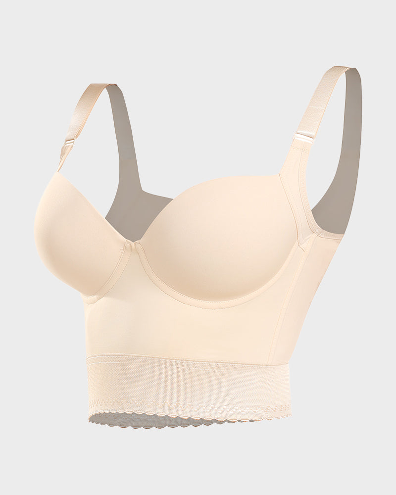 Danielle | Longline Push Up Bra With Wide Band