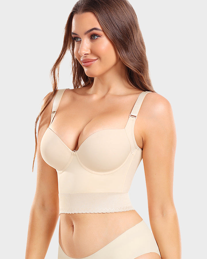 Danielle | Longline Push Up Bra With Wide Band