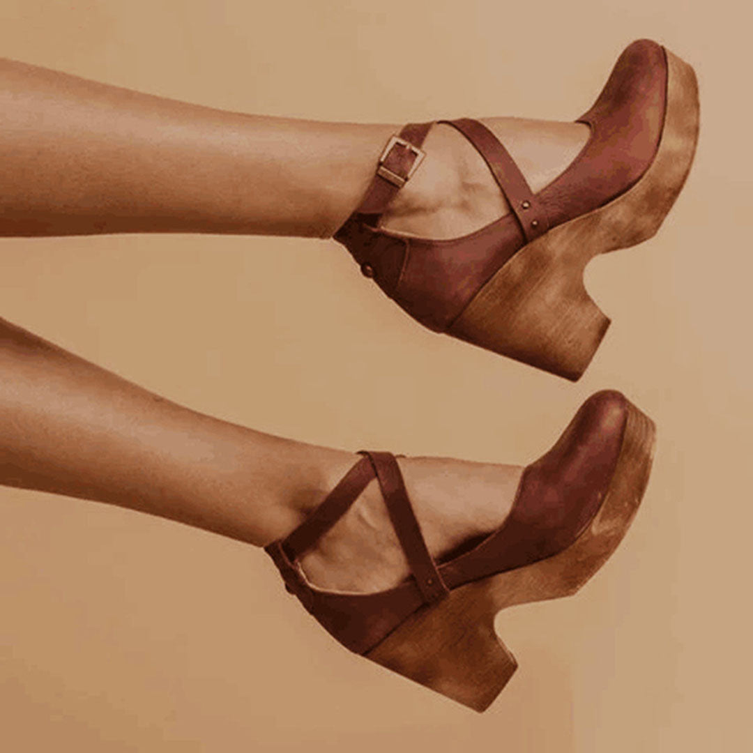 Daphne | Mary Jane Heels With Ankle Strap