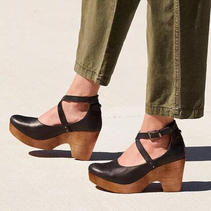 Daphne | Mary Jane Heels With Ankle Strap