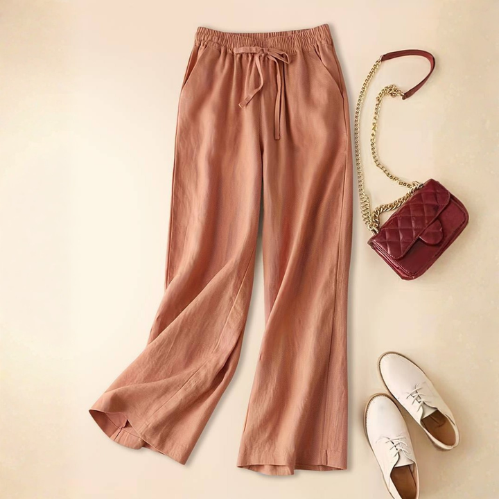 Daphne | Wide Leg Drawstring Pants with Elastic Waist
