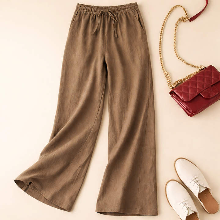 Daphne | Wide Leg Drawstring Pants with Elastic Waist