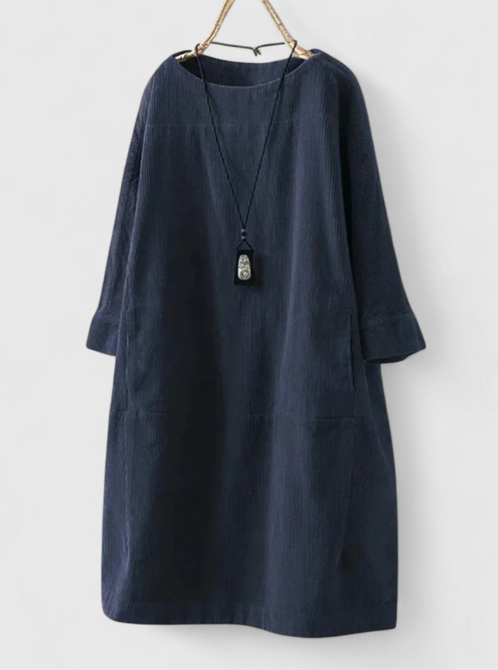 Dazmira | Relaxed Midi Dress with Long Sleeves