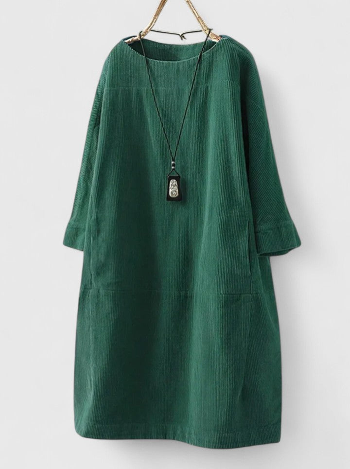Dazmira | Relaxed Midi Dress with Long Sleeves