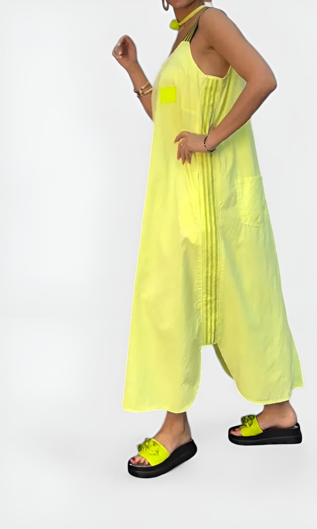 Dazoria | Modern Sleeveless Maxi Dress with Pockets