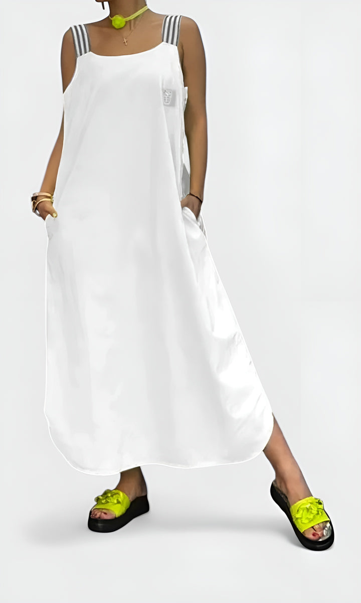 Dazoria | Modern Sleeveless Maxi Dress with Pockets
