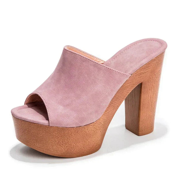 Dreama | Platform Mule Heels with Block Heel