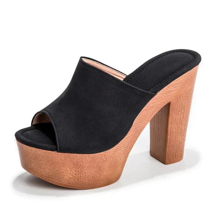 Dreama | Platform Mule Heels with Block Heel