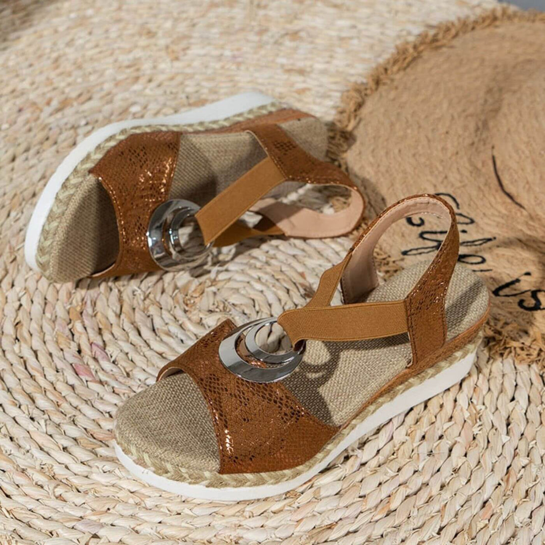 Dyan | Platform Sandals with Adjustable Strap