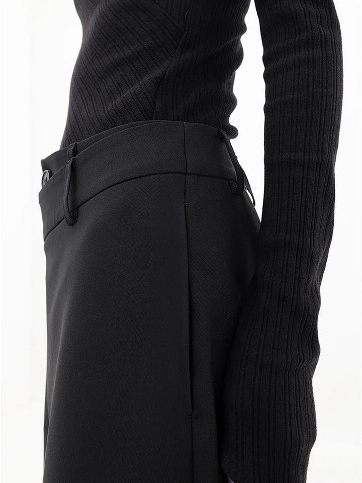 Elara | Asymmetric High Waist Wide Leg Pants
