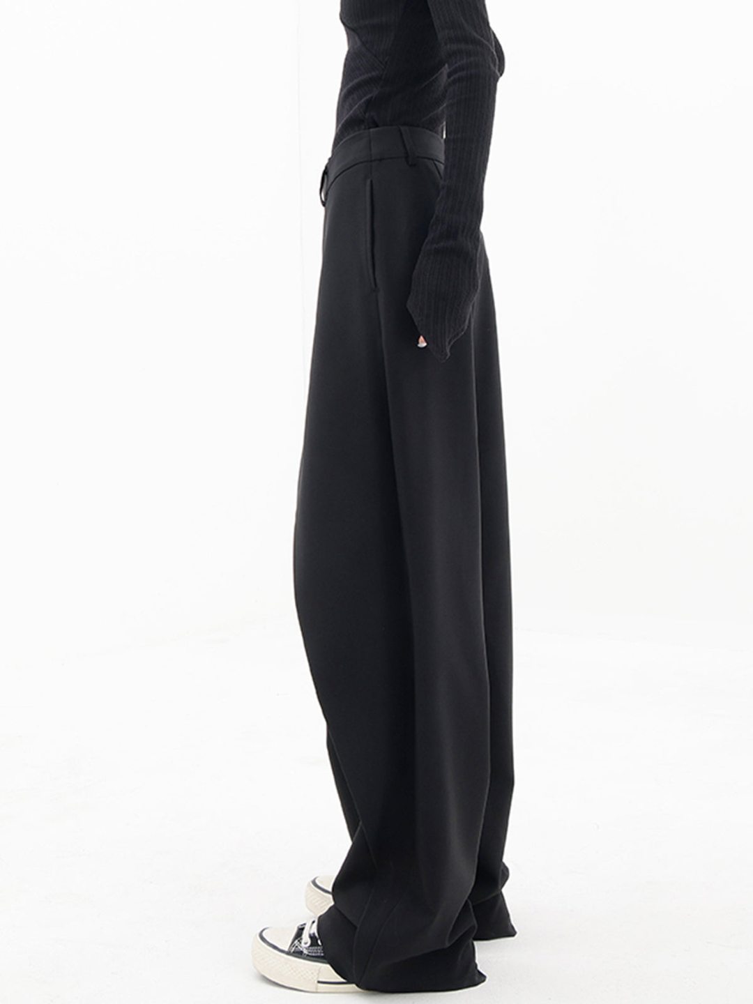 Elara | Asymmetric High Waist Wide Leg Pants