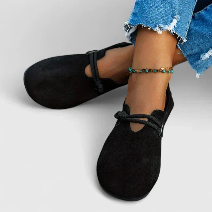 Elise | Classic Slip On Loafers with Rope Detail