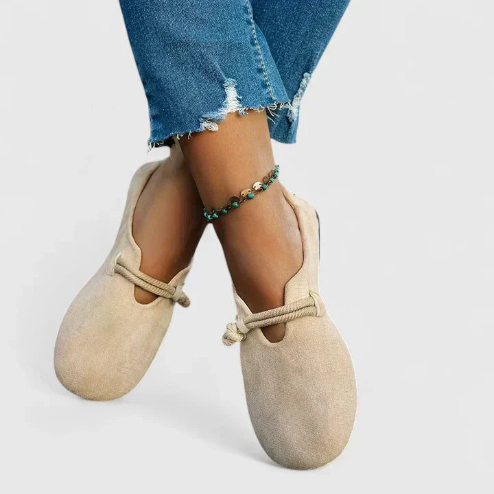 Elise | Classic Slip On Loafers with Rope Detail