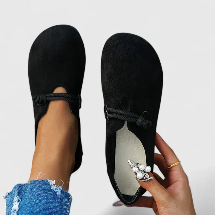 Elise | Classic Slip On Loafers with Rope Detail