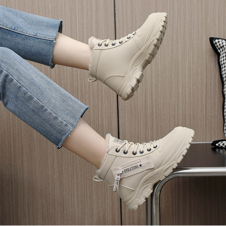 Elise | Lace Up Ankle Boots With Lined Interior