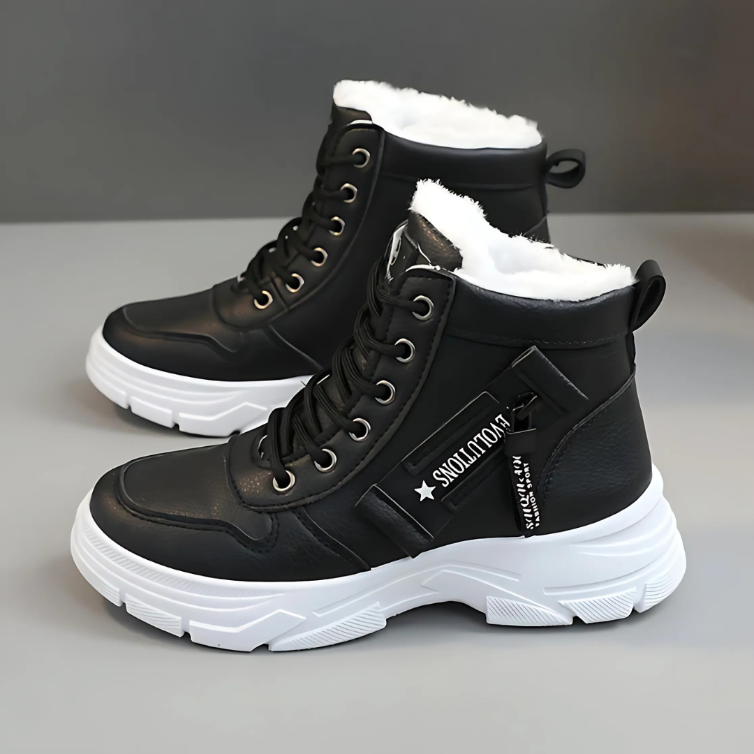Elise | Lace Up Ankle Boots With Lined Interior