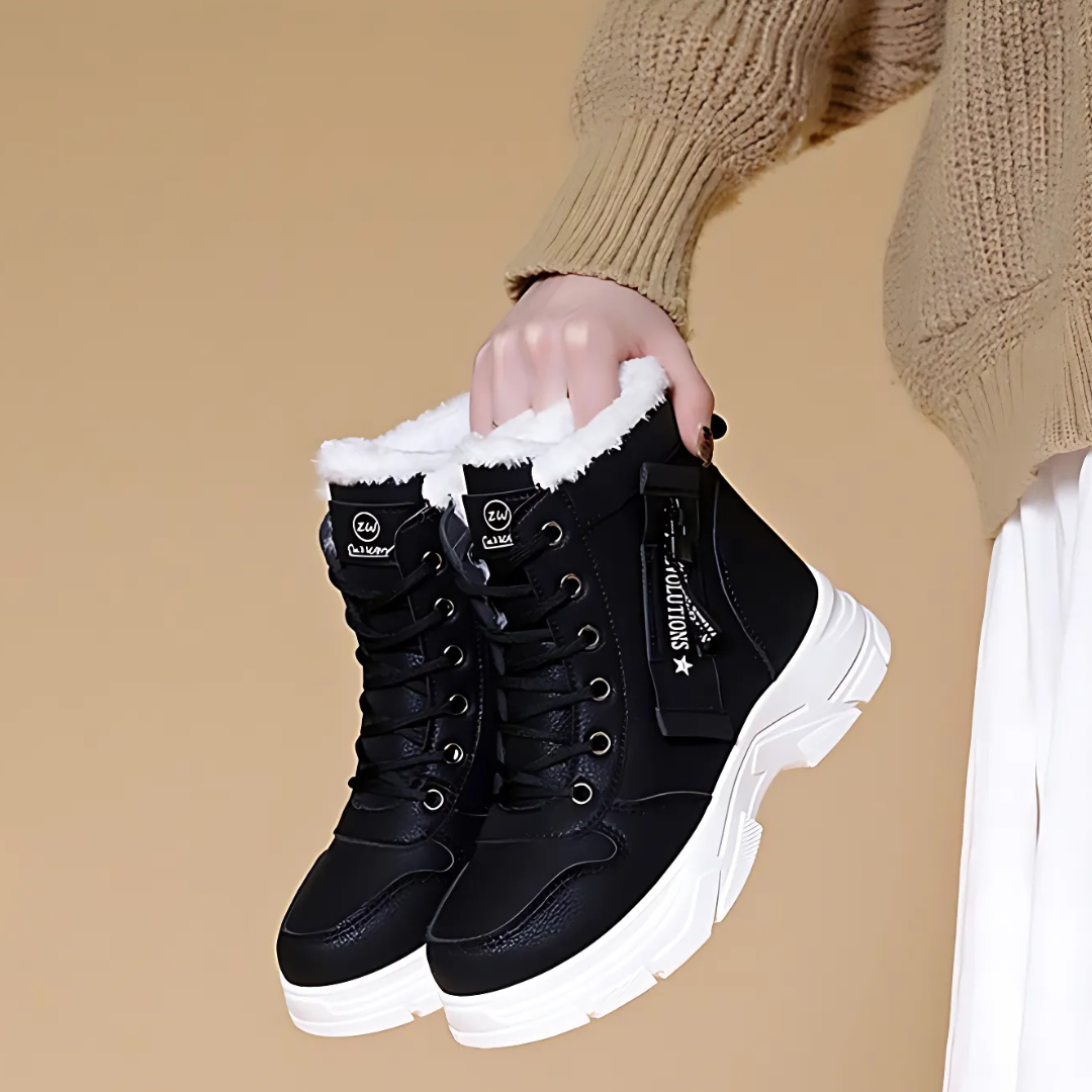 Elise | Lace Up Ankle Boots With Lined Interior