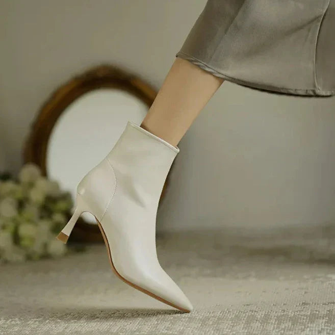 Eliza | Pointed Toe Ankle Boots With Stiletto Heel