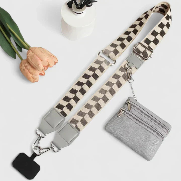 Ellison | Adjustable Crossbody Strap with Mini Pouch