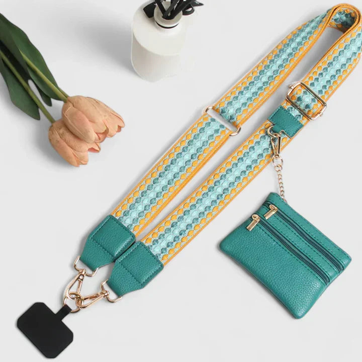 Ellison | Adjustable Crossbody Strap with Mini Pouch