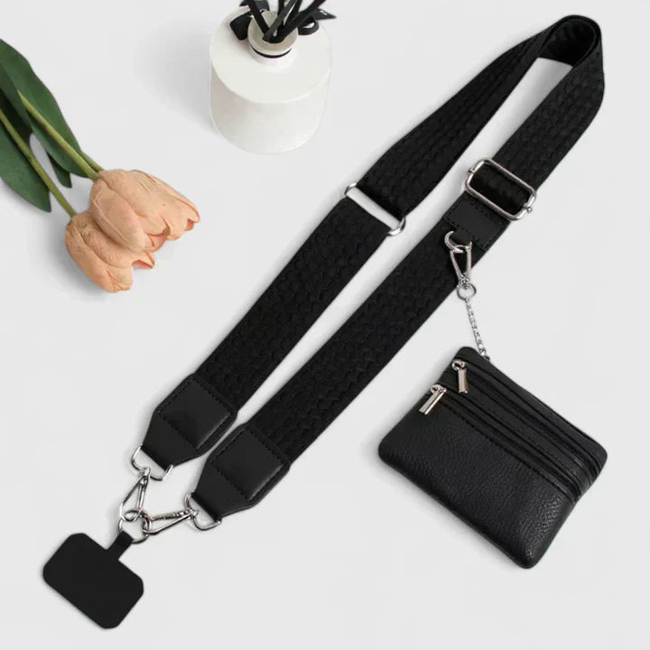 Ellison | Adjustable Crossbody Strap with Mini Pouch