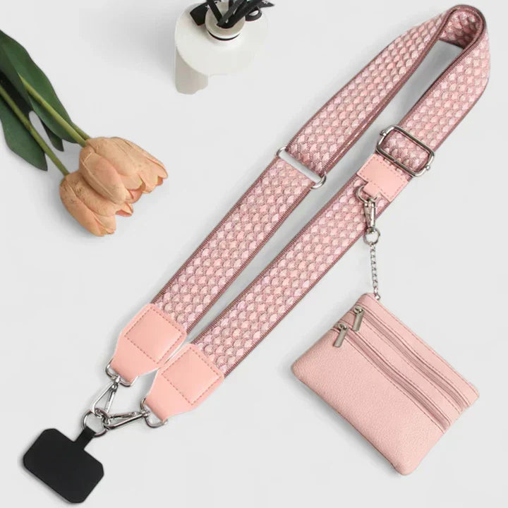 Ellison | Adjustable Crossbody Strap with Mini Pouch