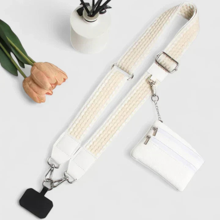 Ellison | Adjustable Crossbody Strap with Mini Pouch
