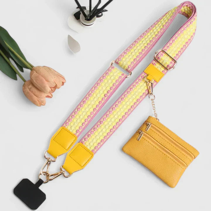 Ellison | Adjustable Crossbody Strap with Mini Pouch