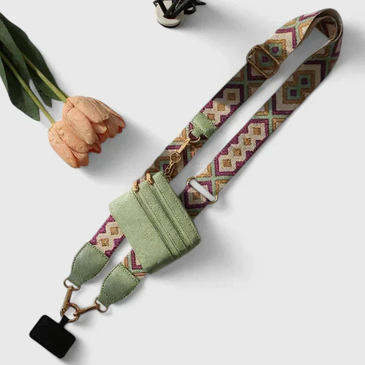 Ellison | Adjustable Crossbody Strap with Mini Pouch