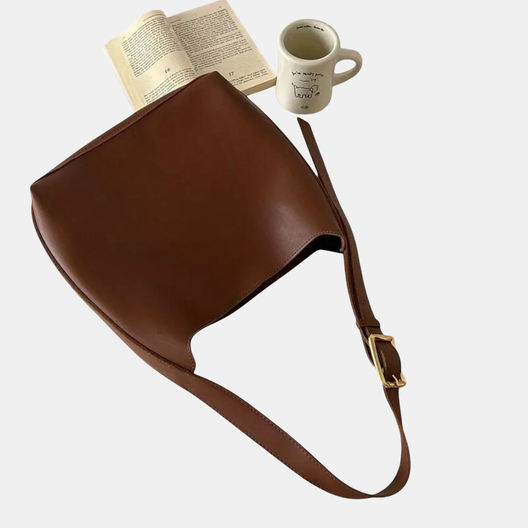 Elodia | Minimalist Shoulder Bag with Buckle Strap