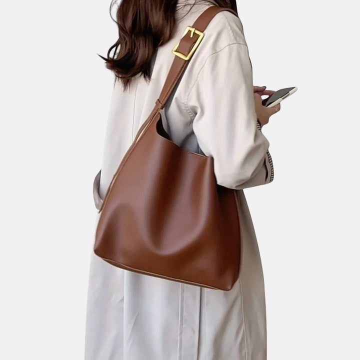 Elodia | Minimalist Shoulder Bag with Buckle Strap
