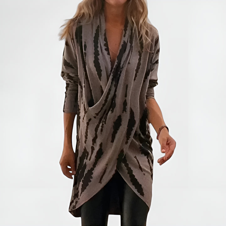 Elvarra | Draped Wrap-Style Ease Dress