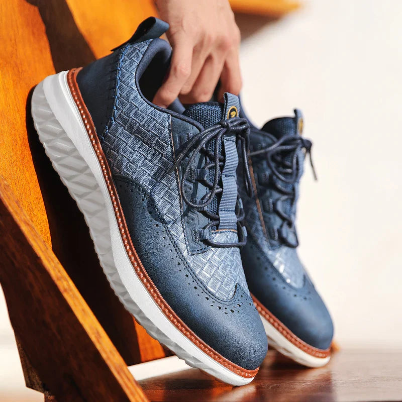 Ethan | Casual Sneakers with Textured Panel Design
