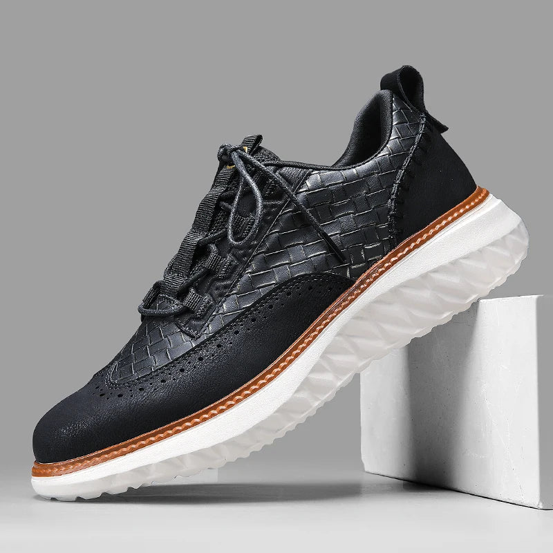Ethan | Casual Sneakers with Textured Panel Design