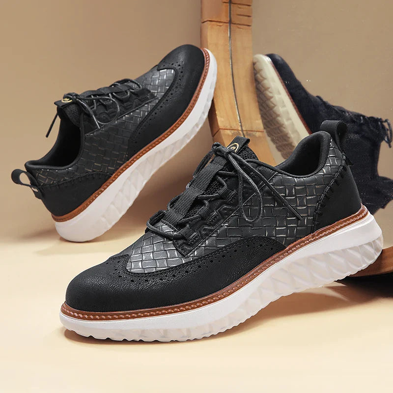 Ethan | Casual Sneakers with Textured Panel Design
