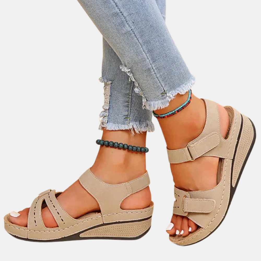 Ethelyn | Platform Sandals with Adjustable Straps