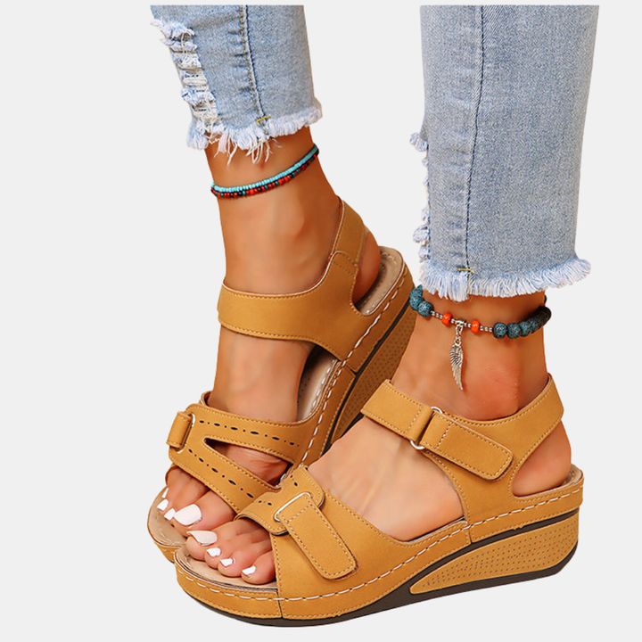 Ethelyn | Platform Sandals with Adjustable Straps