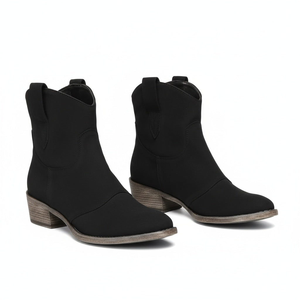 Etta | Western-Inspired Ankle Boots with Low Heel