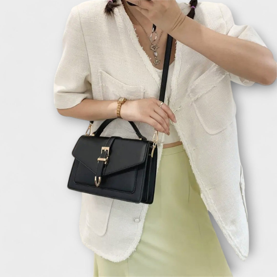Fallon | Structured Crossbody Bag with Buckle Detail