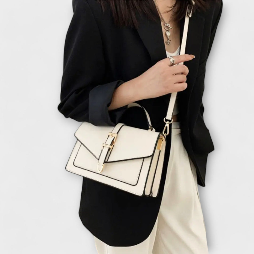 Fallon | Structured Crossbody Bag with Buckle Detail