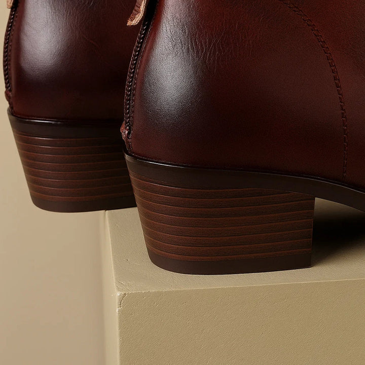 Fanchon | Refined Ankle Boots with Block Heel