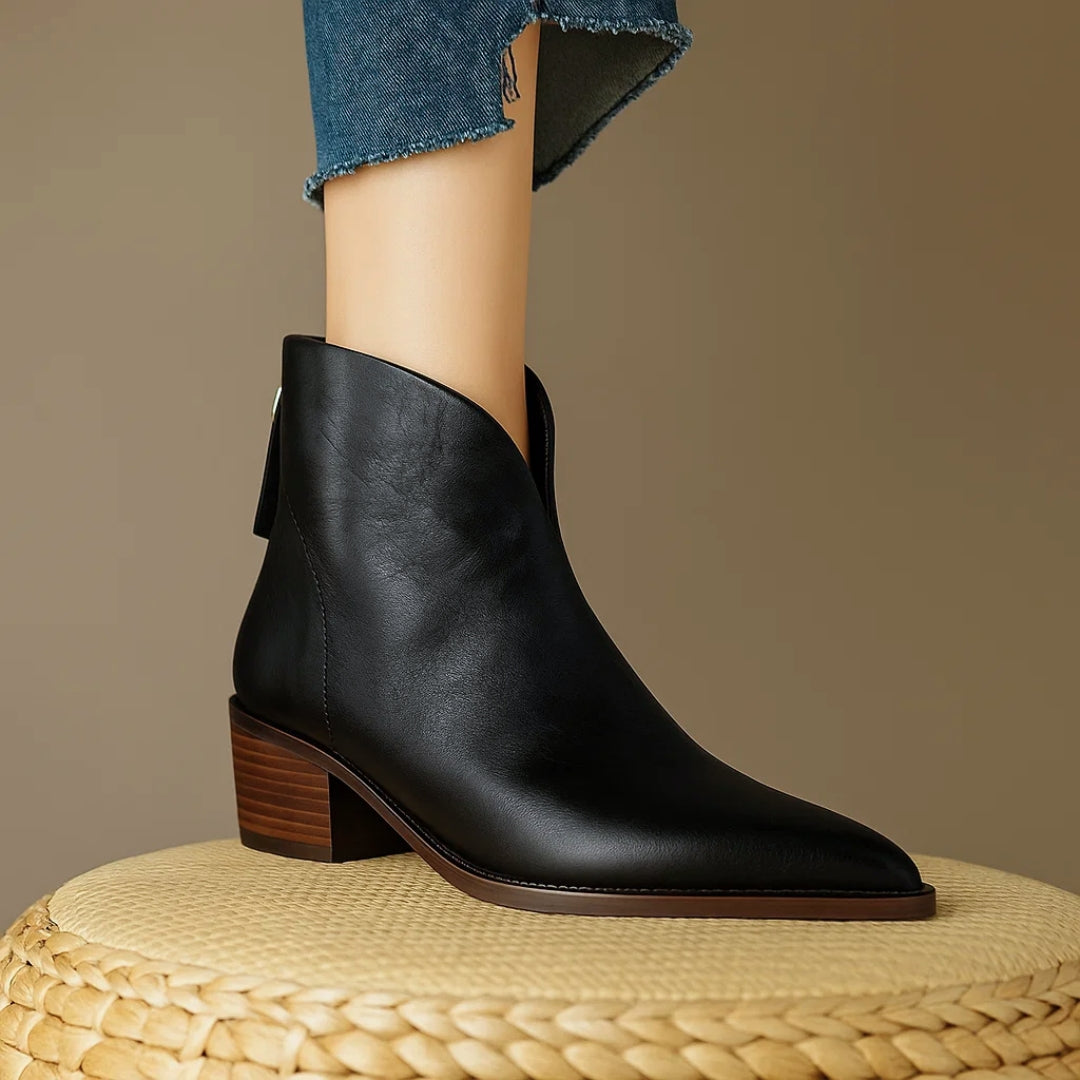 Fanchon | Refined Ankle Boots with Block Heel