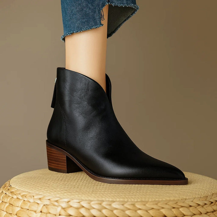Fanchon | Refined Ankle Boots with Block Heel