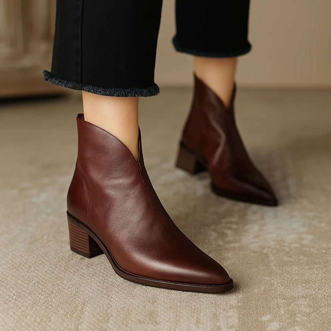 Fanchon | Refined Ankle Boots with Block Heel