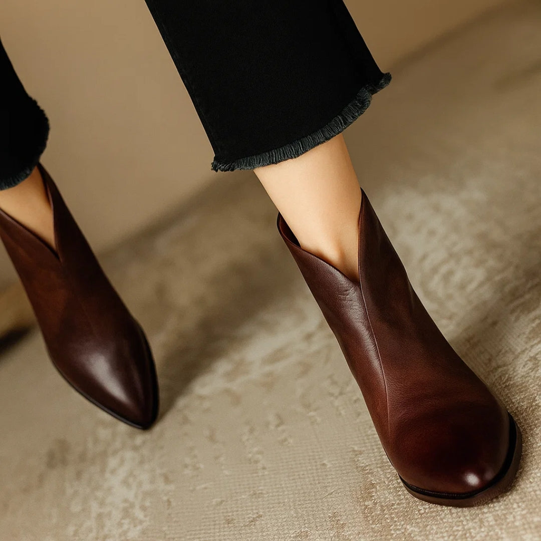 Fanchon | Refined Ankle Boots with Block Heel