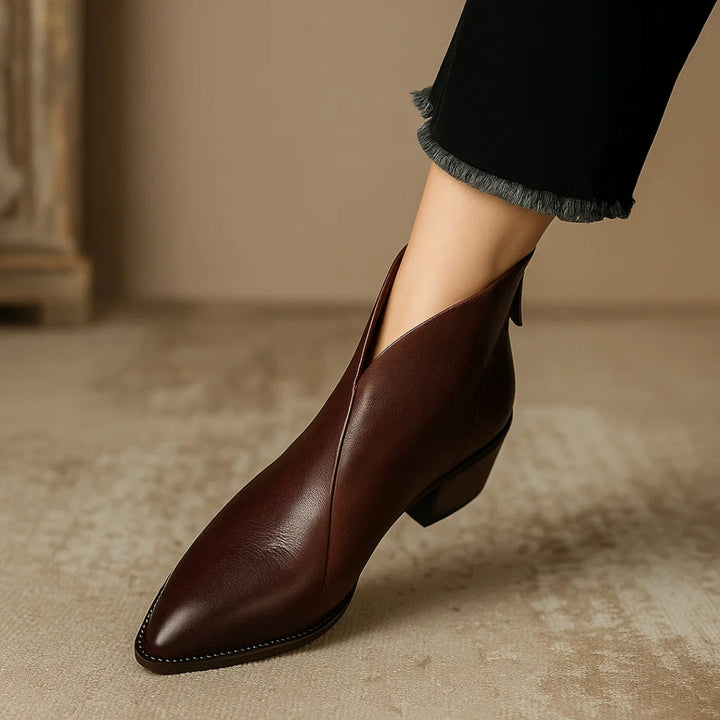 Fanchon | Refined Ankle Boots with Block Heel
