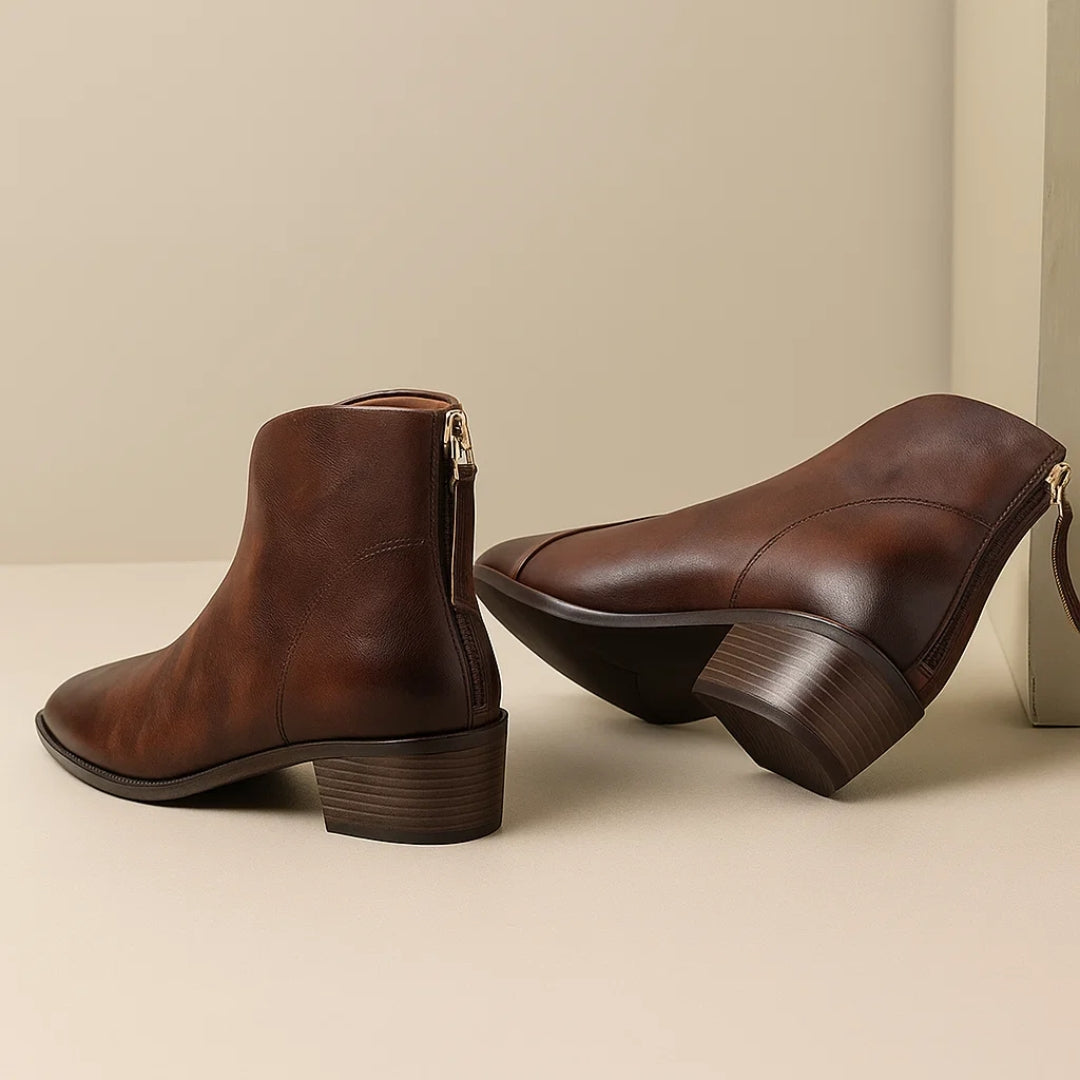 Fanchon | Refined Ankle Boots with Block Heel