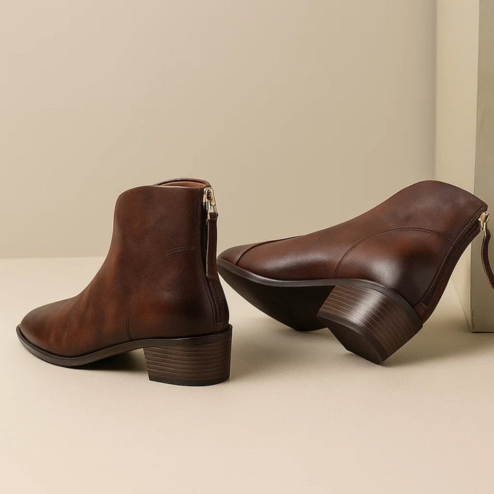 Fanchon | Refined Ankle Boots with Block Heel