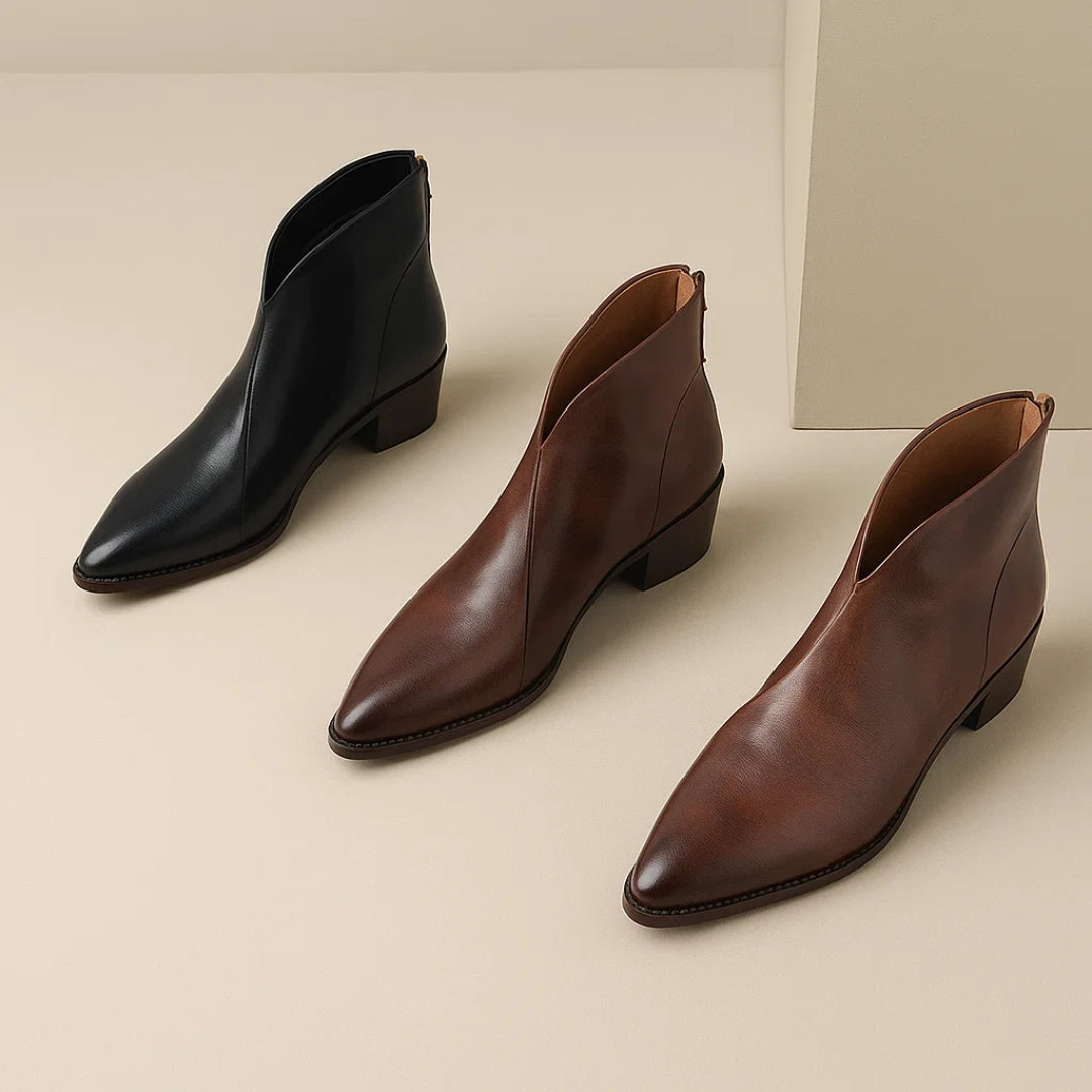 Fanchon | Refined Ankle Boots with Block Heel