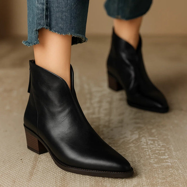 Fanchon | Refined Ankle Boots with Block Heel